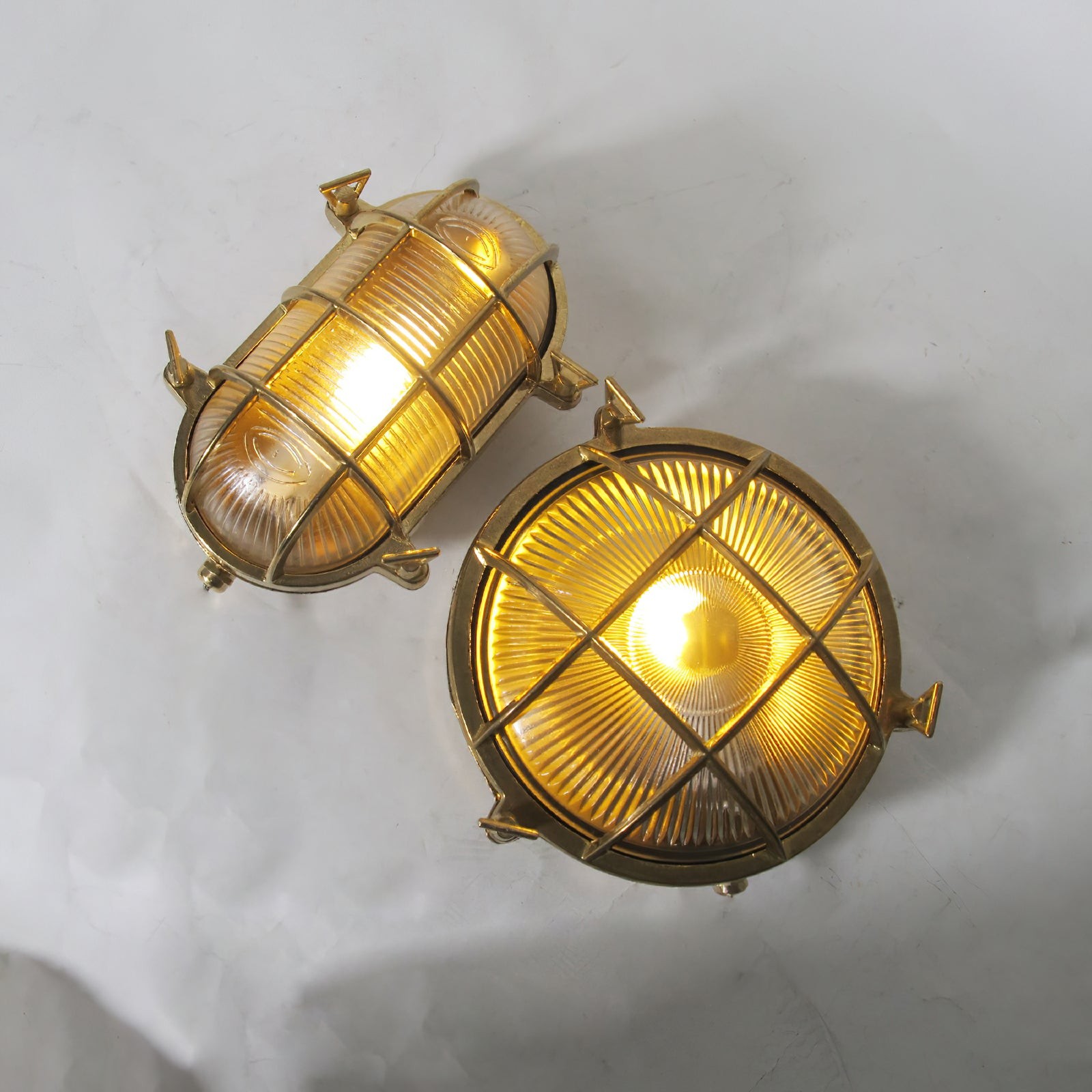 Fremantle messing bunkerwandlamp HL3189