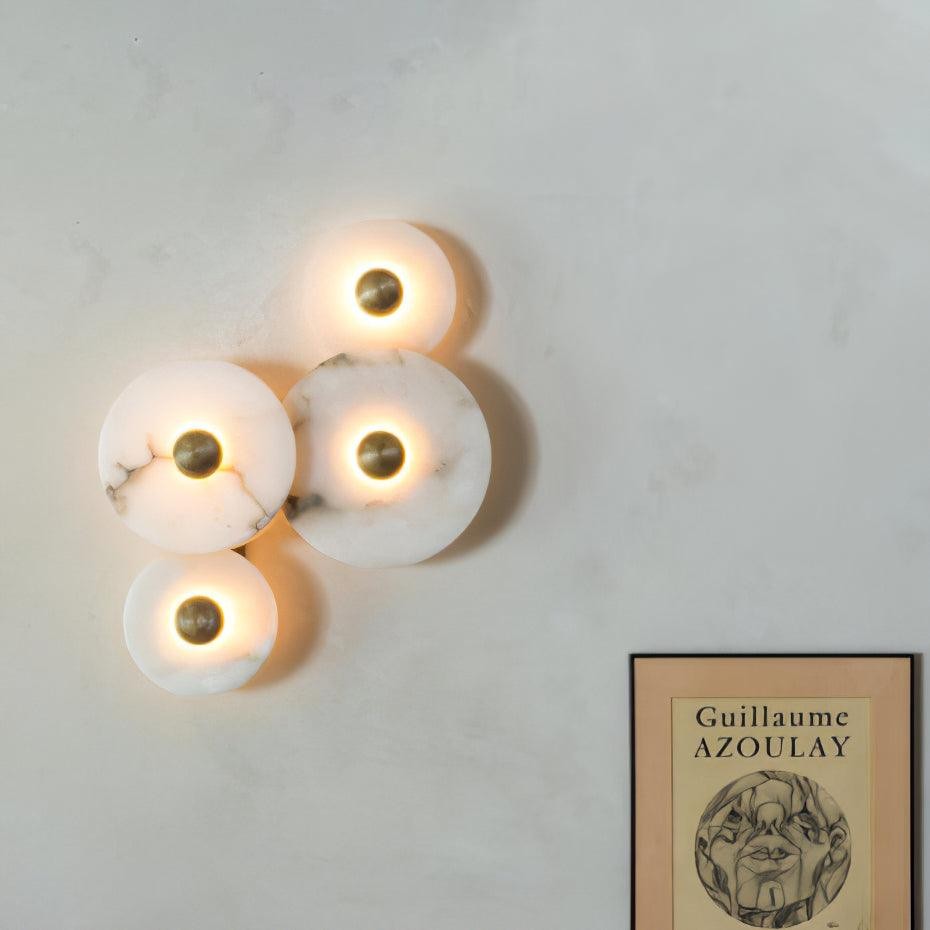 Creatieve marmeren ronde wandlamp HL717