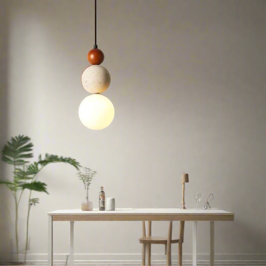 Elegante Glow Cream Stone hanglamp voor naast het bed HL3462