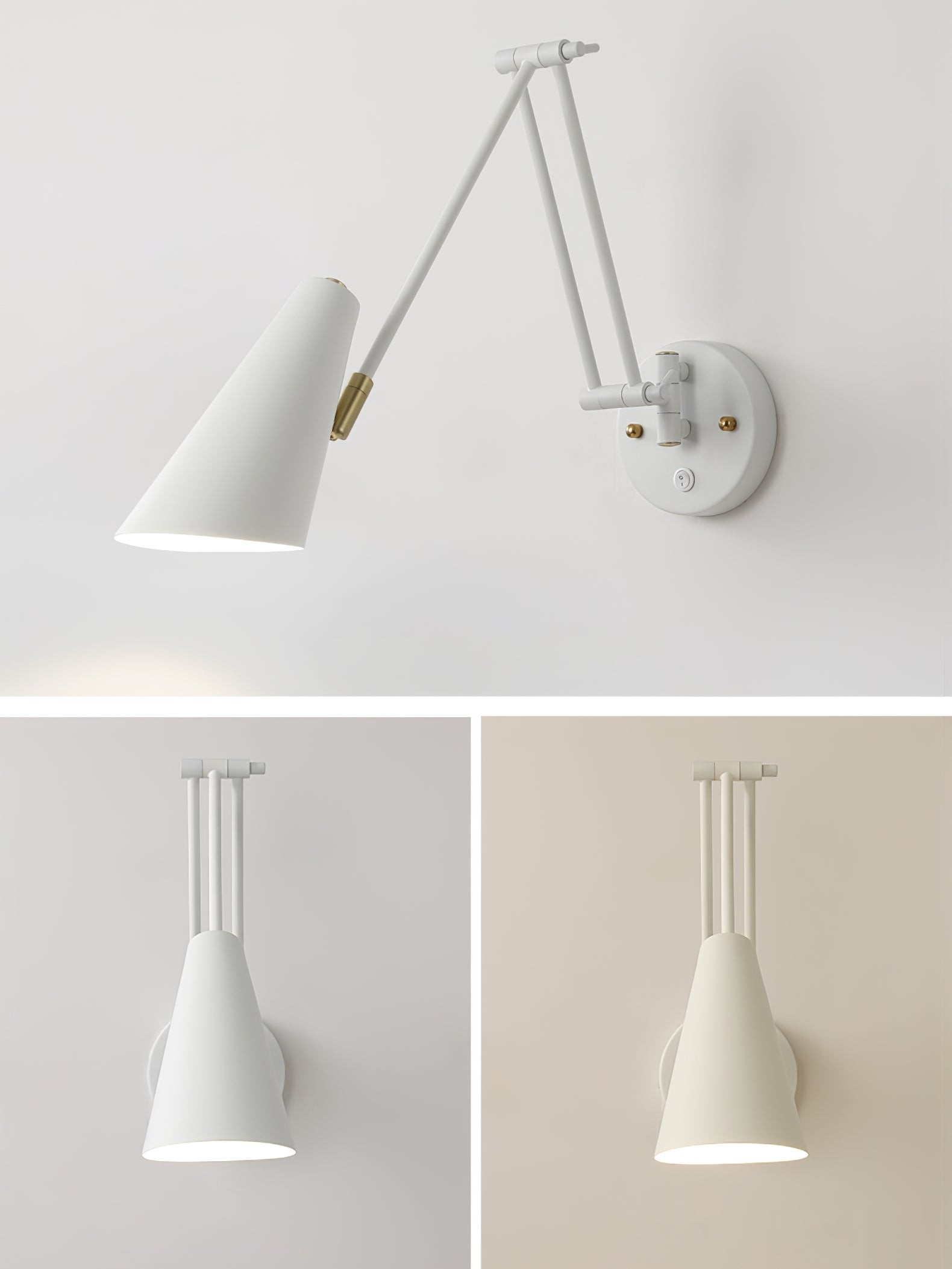 Wandlamp met zwenkarm HL1202