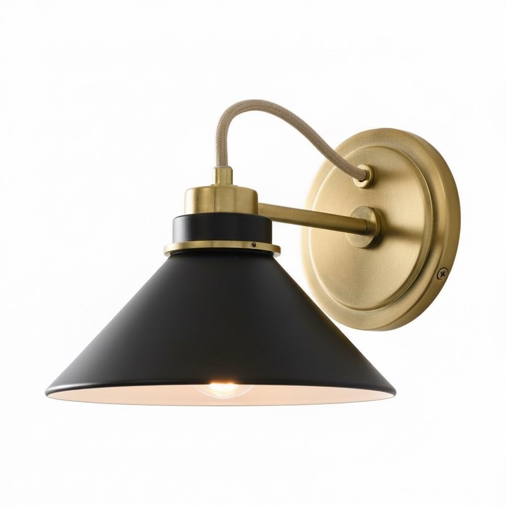 Aurenza Sconce – Landelijke wandlamp met metalen accenten voor gezellige ruimtes HL1648