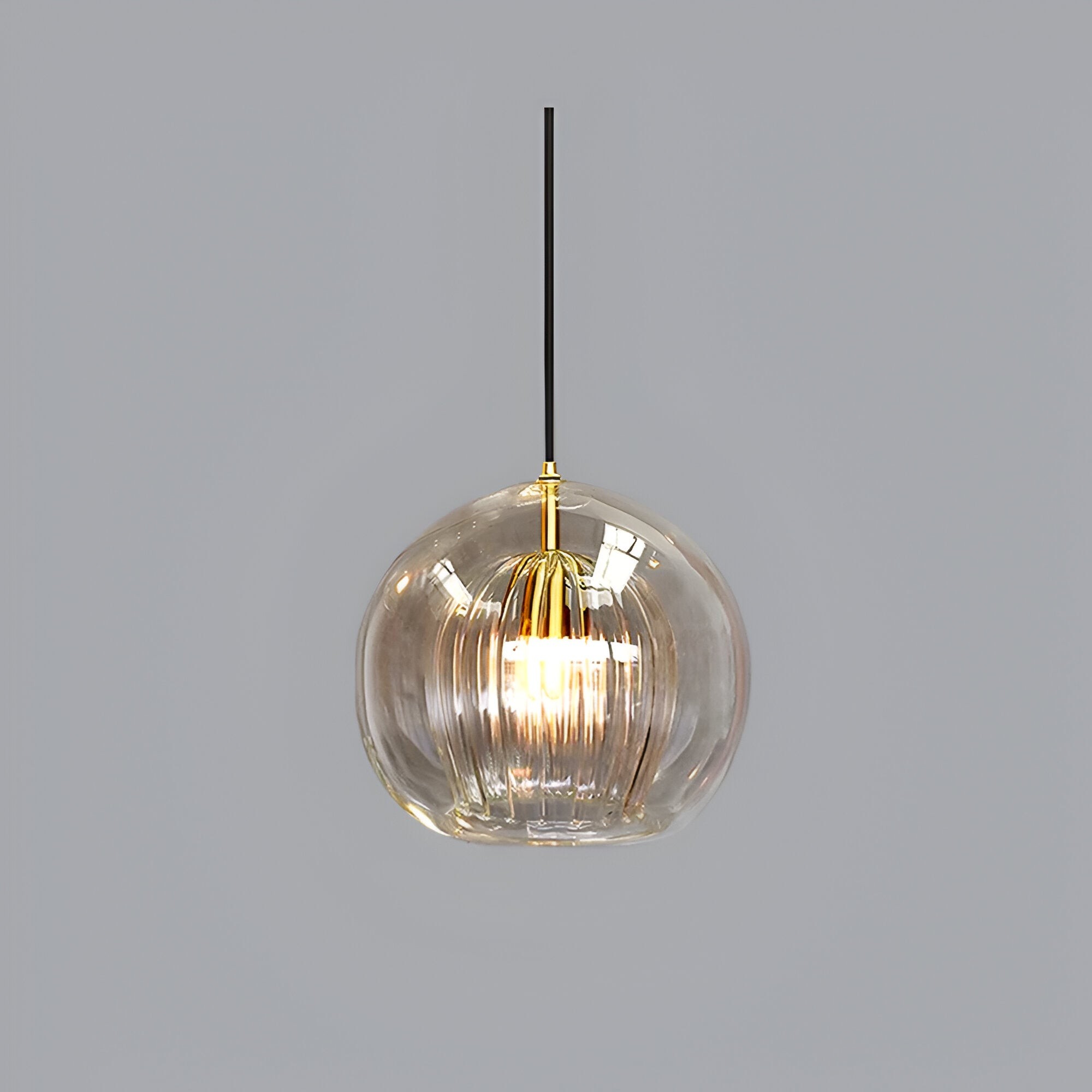 Retro glazen bolvormige hanglamp HL1290