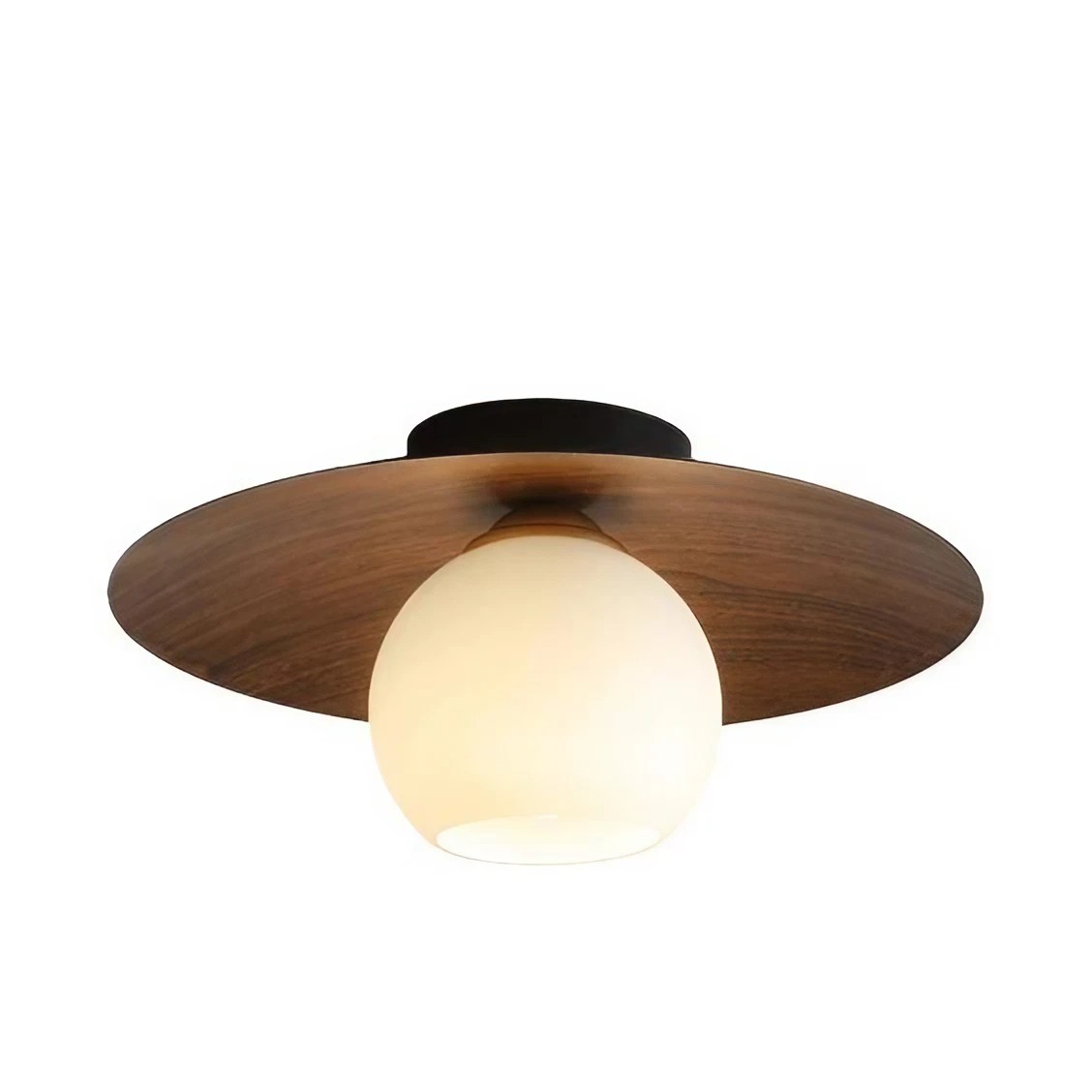 Scandinavische Glazen Geribbelde Bol Plafondlamp HL12