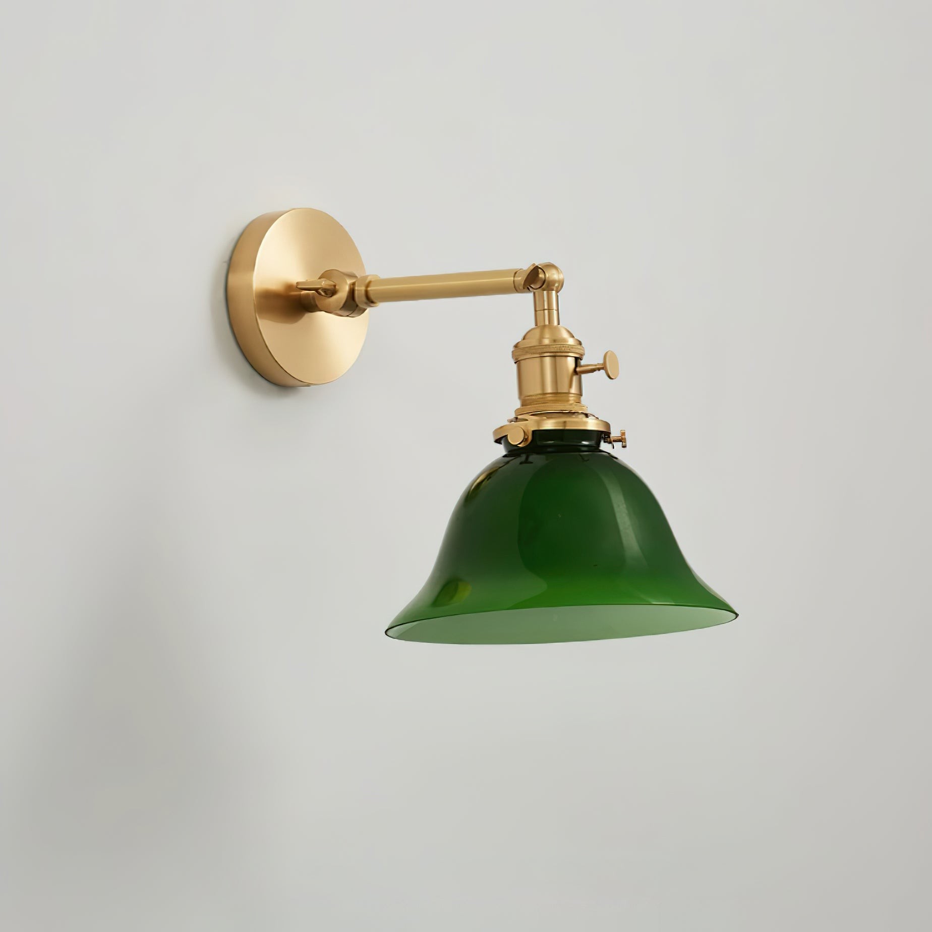 Gepersonaliseerde groene klokvormige wandlamp HL538