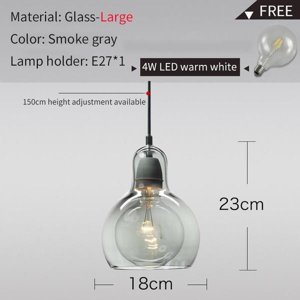 Mega Bulb Retro Glazen Hanglamp