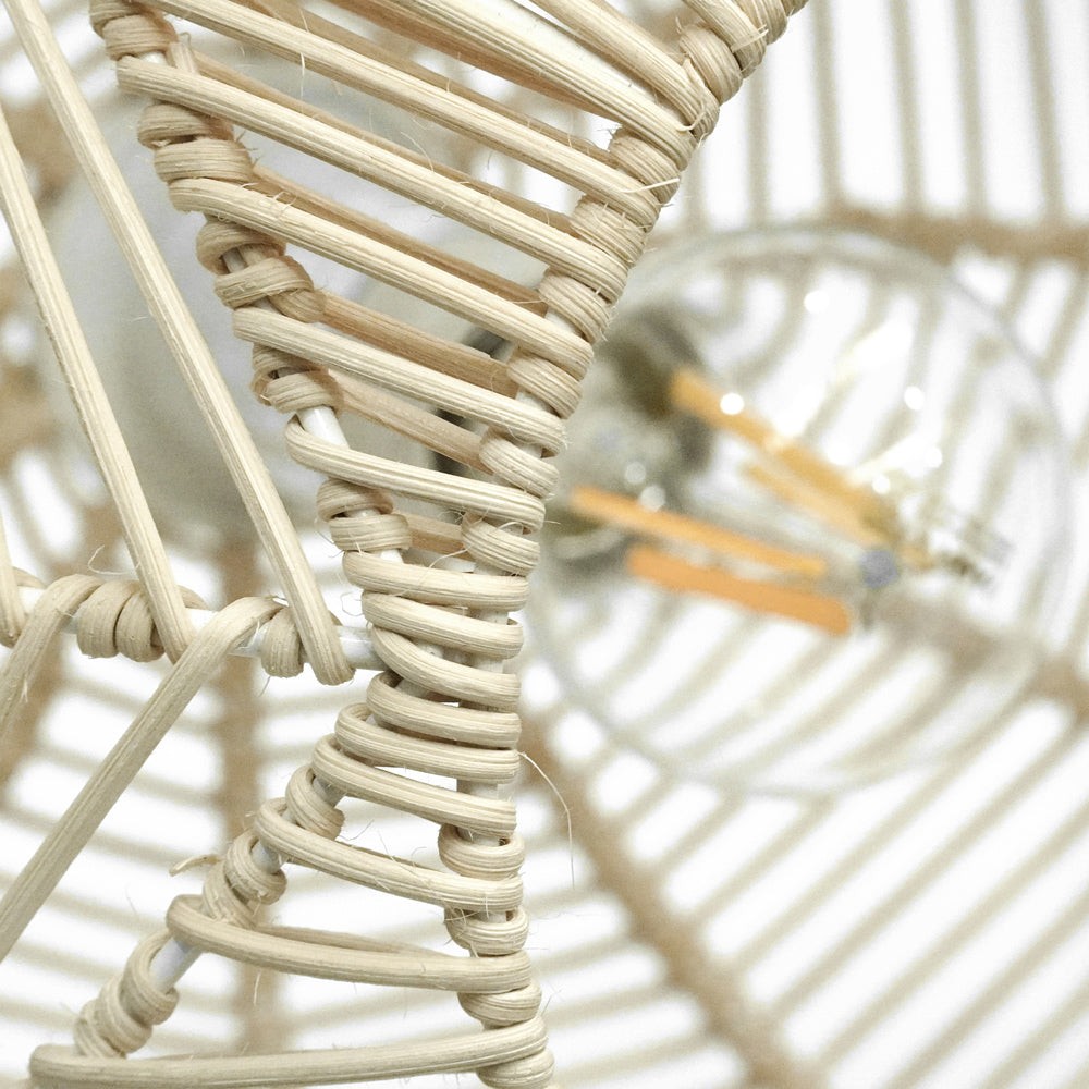 Natuurlijk geweven bol rotan hanglamp HL163