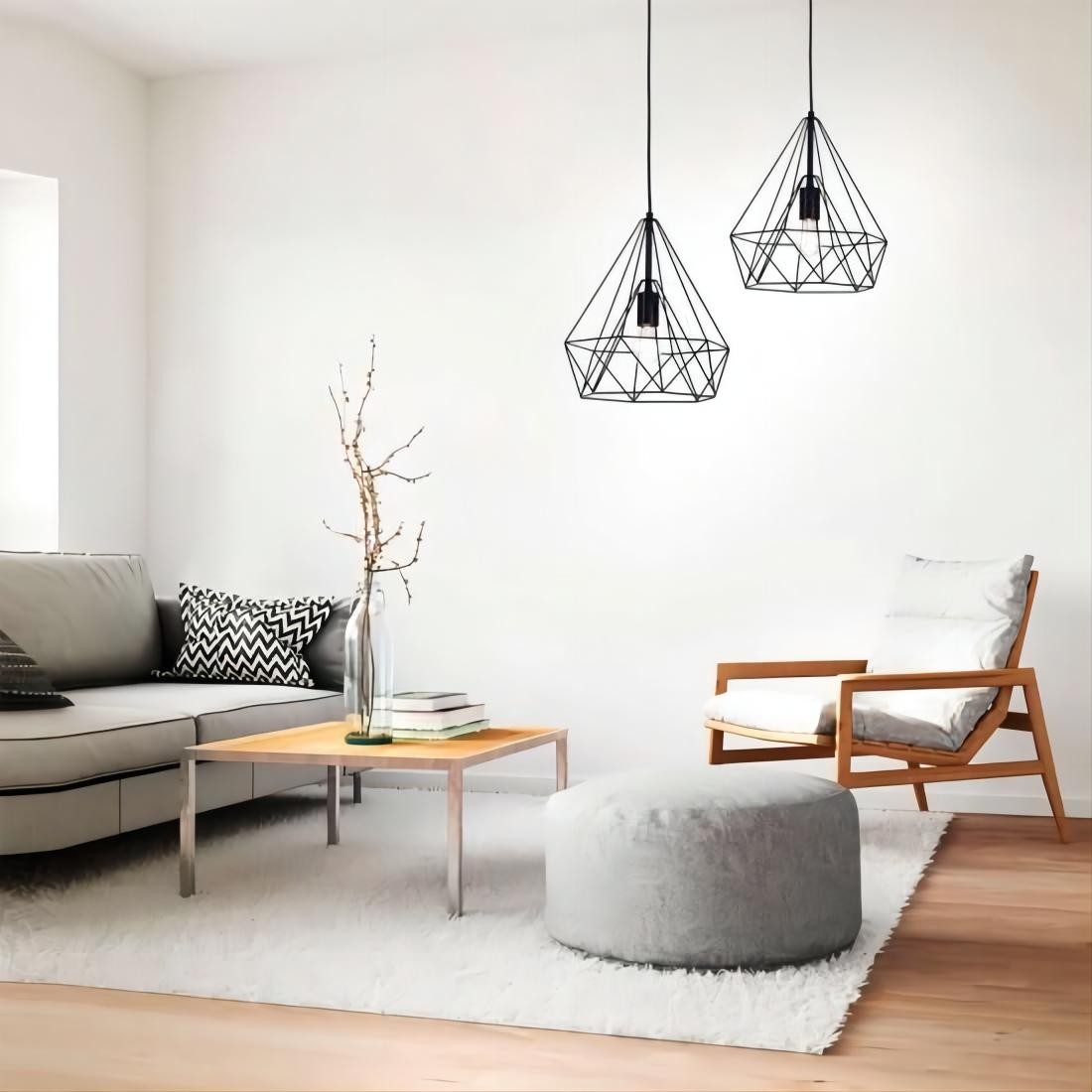Zwarte Draad Hanglamp