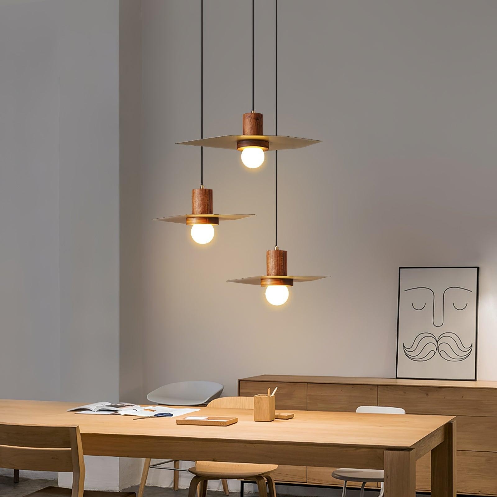 Walnoot Koper Jupiter Hanglamp HL983