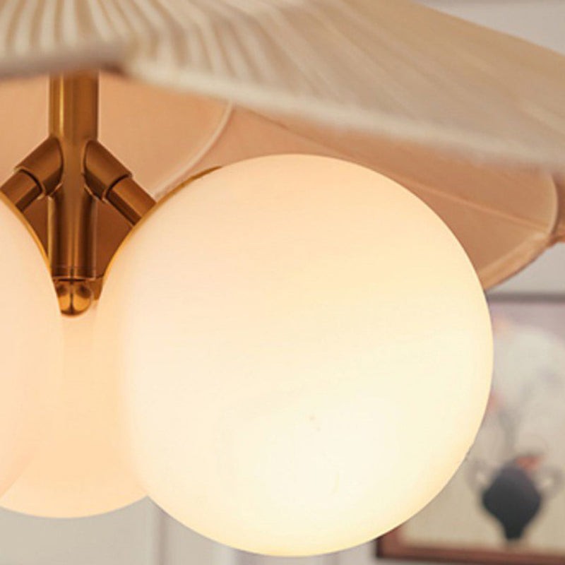 Orrise Vintage geïnspireerde hanglamp met 3 lampen - Hout, metaal en stof accenten, woonverlichting HL2331