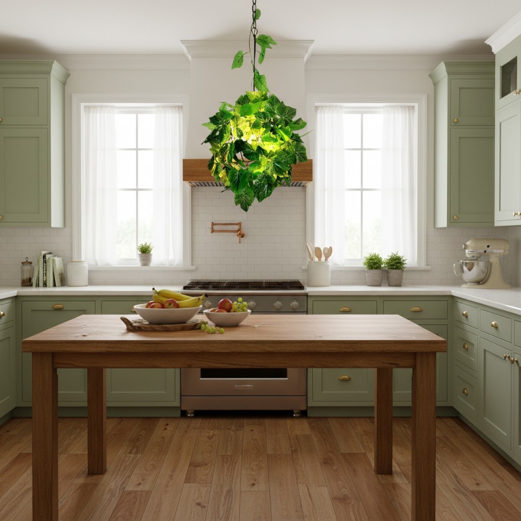 Boltvein hanglamp met natuurlijke uitstraling - Botanisch-industriële fusie voor een modern interieur HL2414