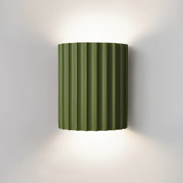 Moderne geribbelde hars gecanneleerde wandlamp HL185