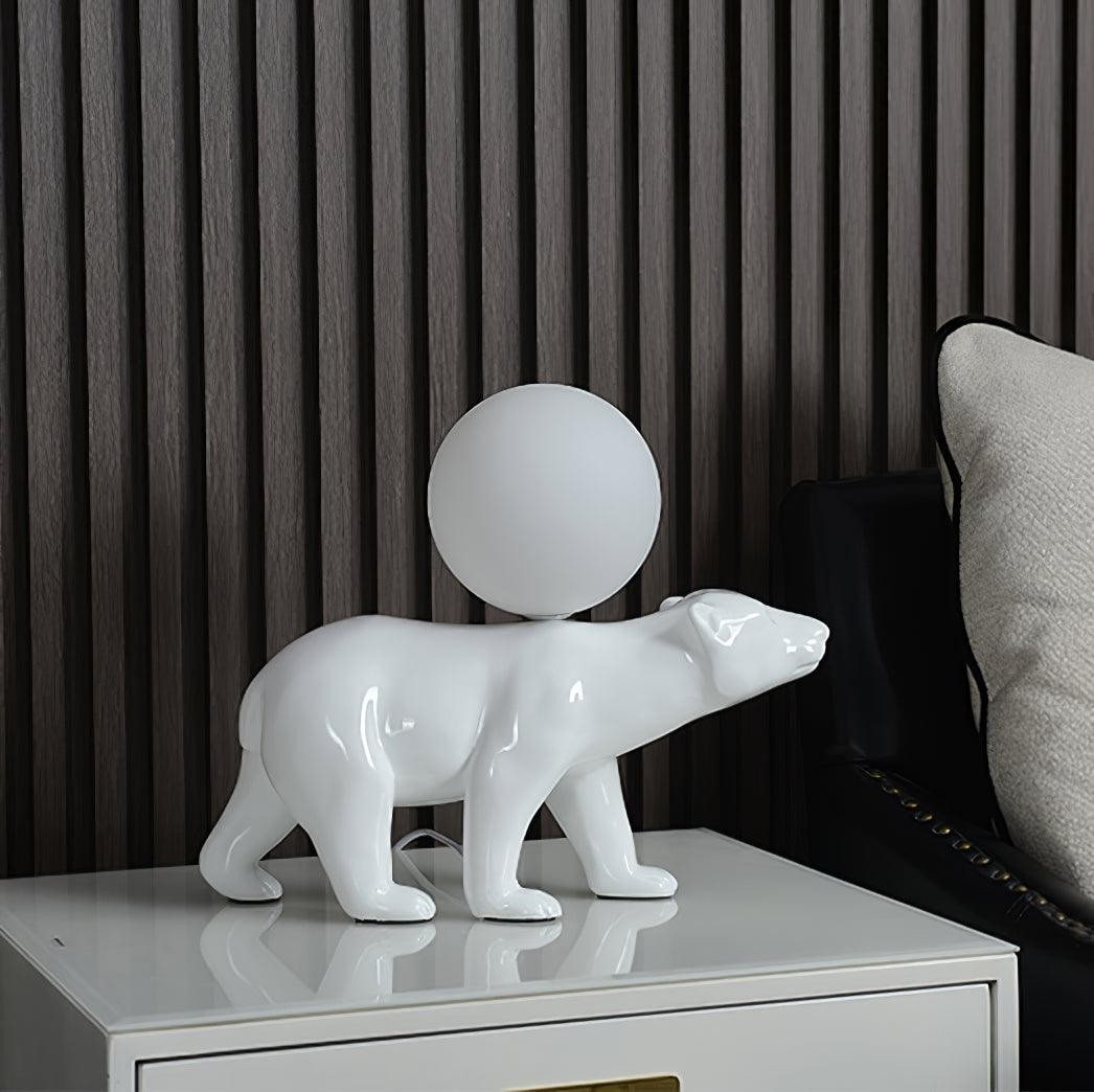 Creatieve witte tafellamp met dierenbeervorm HL124