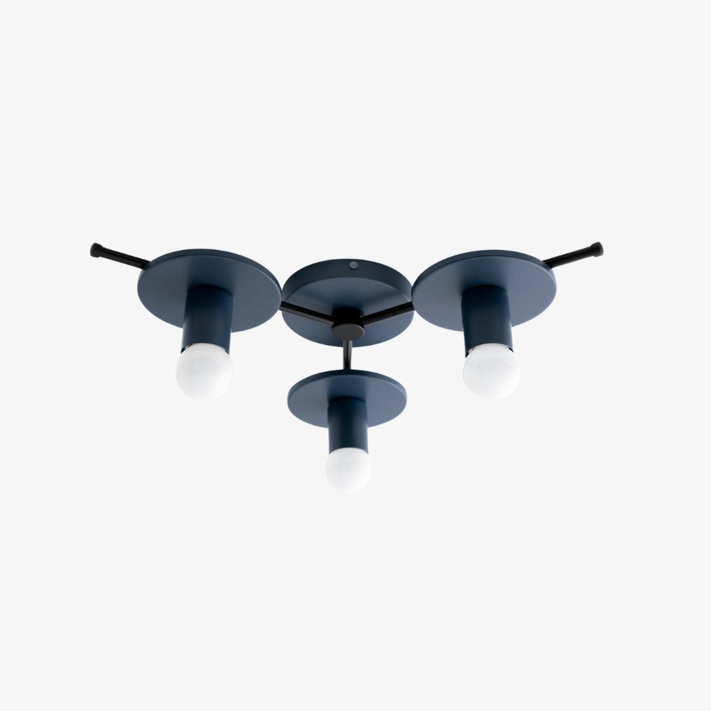 Radiro Globe Kleurrijke Plafondlamp - 3 Lichts Minimalistisch Armatuur HL1657