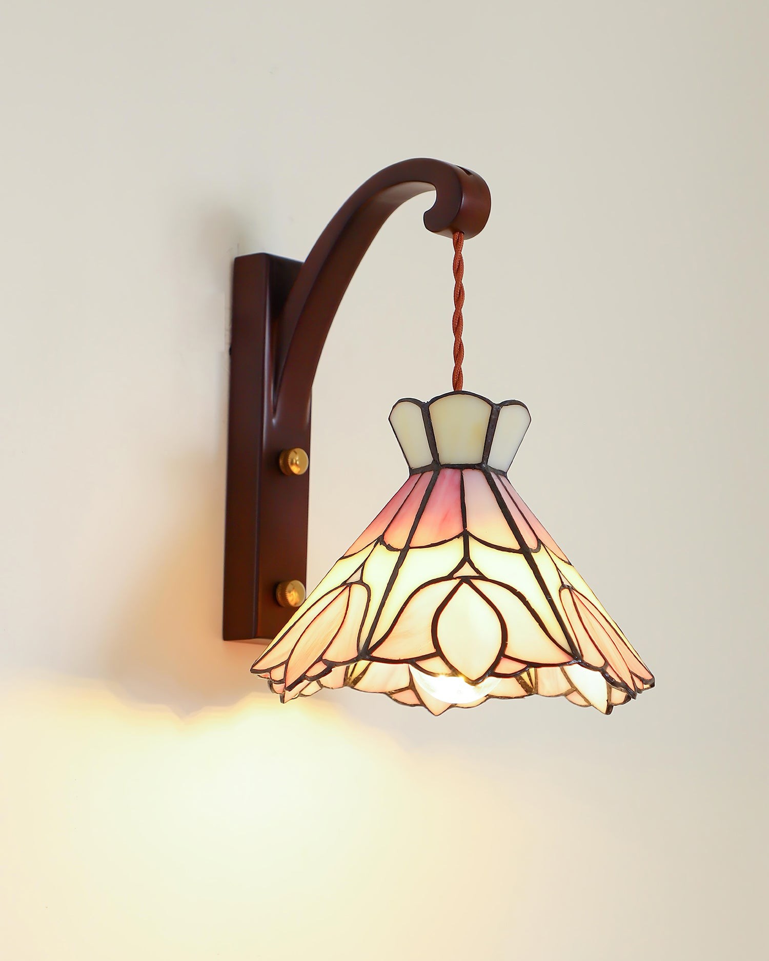 Serena Tiffany wandlamp met stekker HL2613
