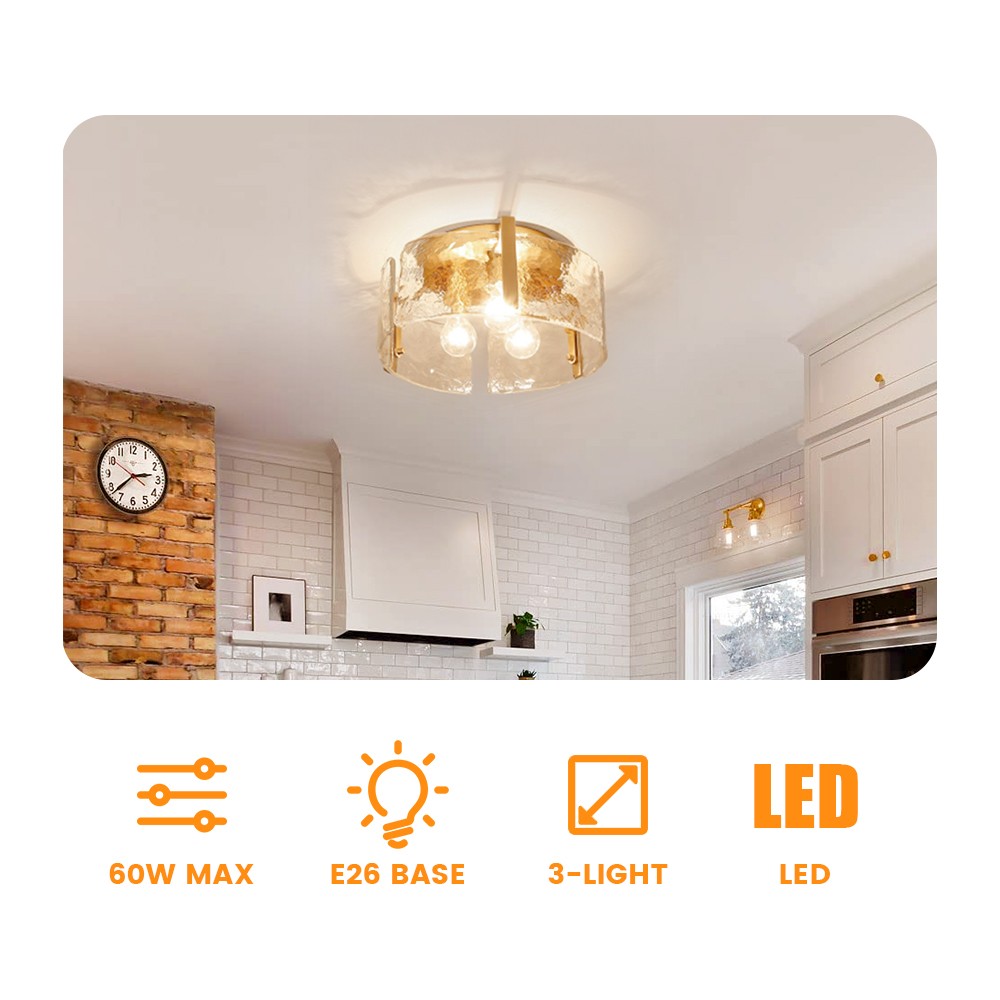 Nordic Light Luxe plafondlamp voor woonkamer HL976