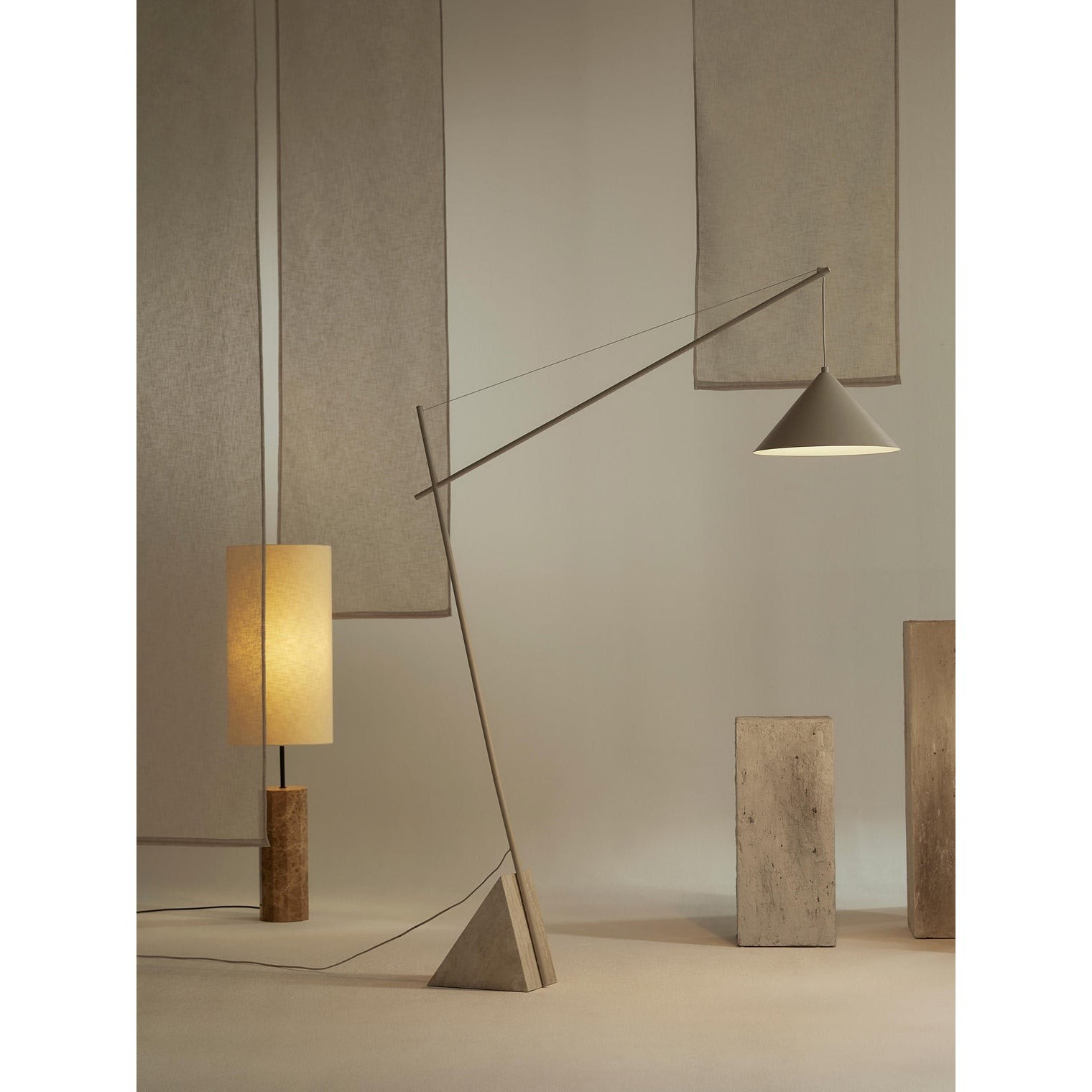 Grande Travertine Vloerlamp HL3259