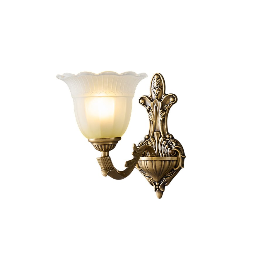 Bloom Flower messing wandlamp HL3184