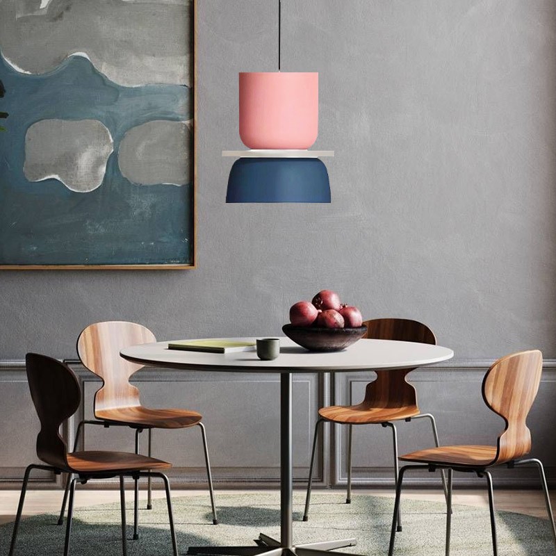 Macri Acryl Kleurrijke Komvormige Hanglamp - Moderne Levendige Hanglamp voor de Keuken