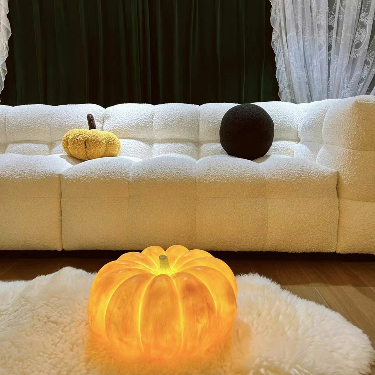 Pompoen Draagbare Tafellamp Voor Halloween Decoraties Buiten HL86