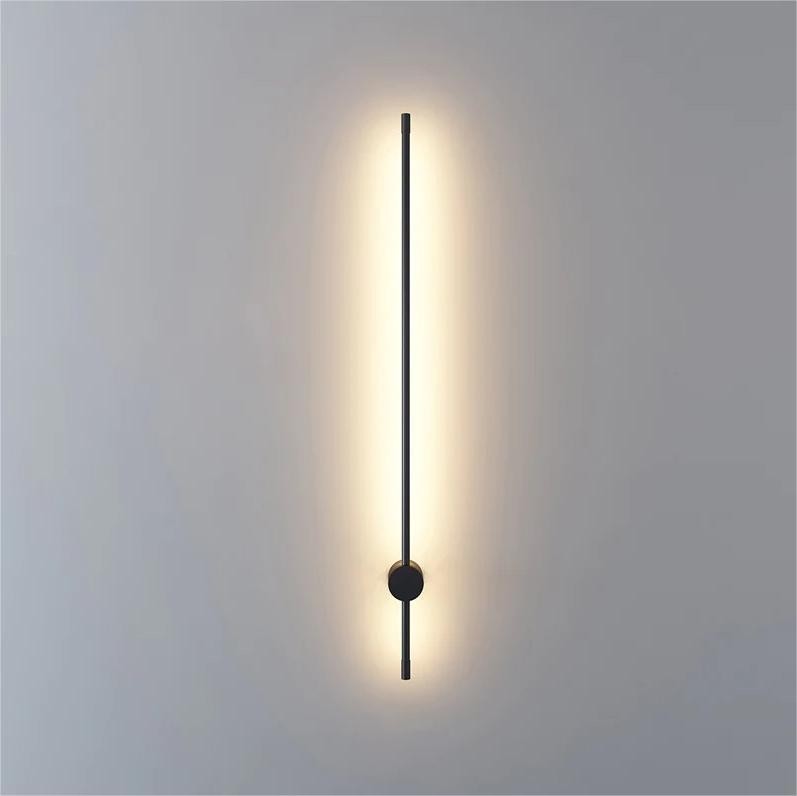 Industriële zwarte lineaire LED wandlamp HL159