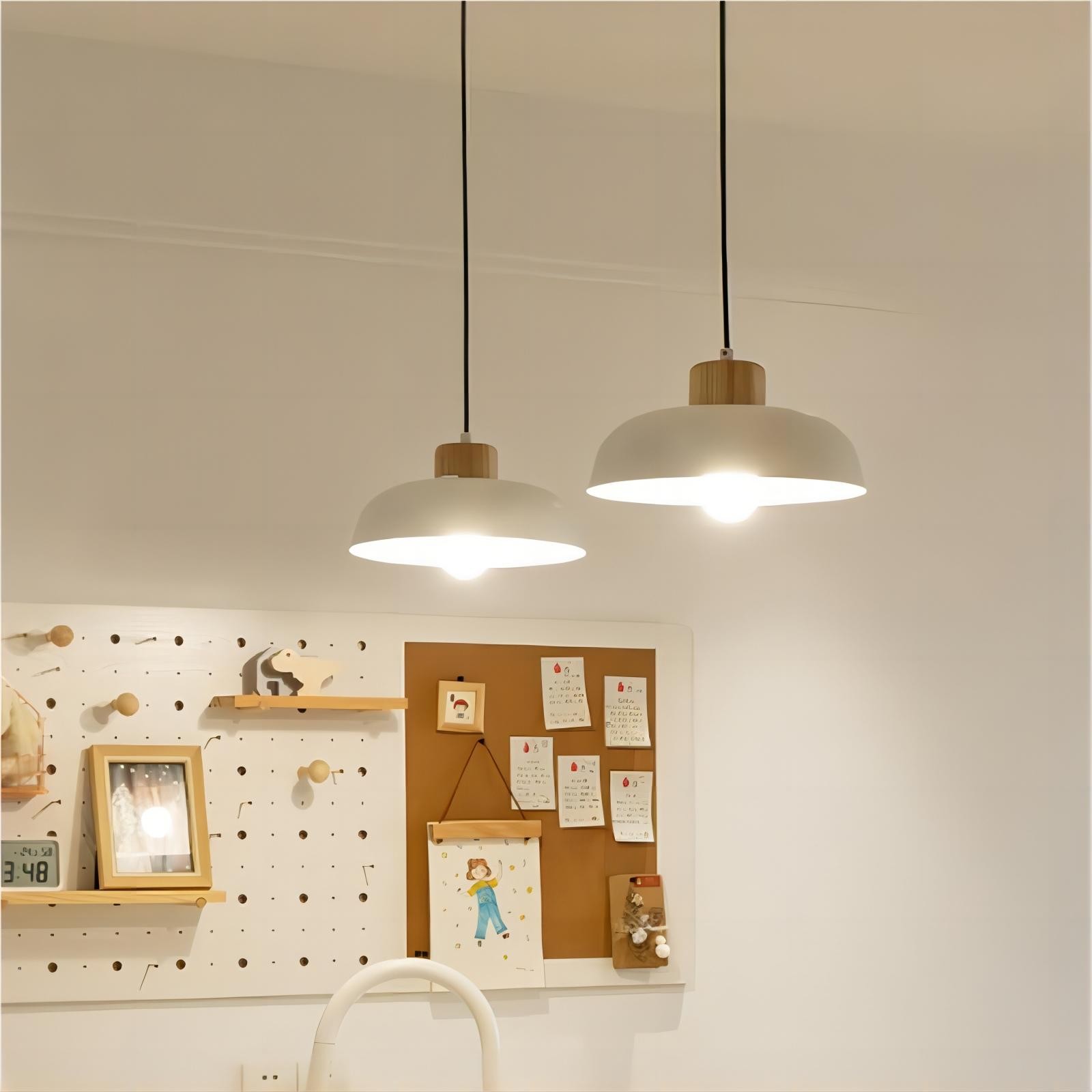 Scandinavische Houten Kom Vorm Keuken Hanglamp HL101