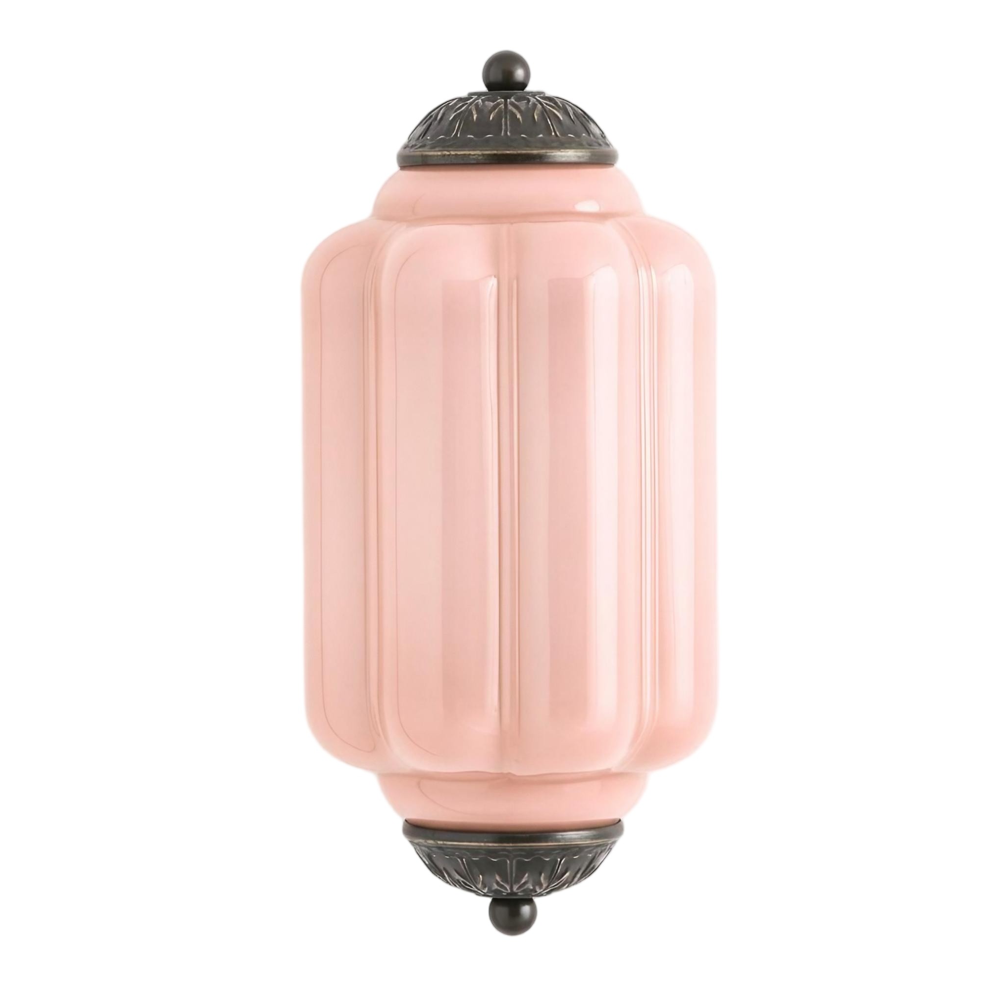 Eloise Long Pumpkin Retro Glazen Inbouw Wandlamp HL951