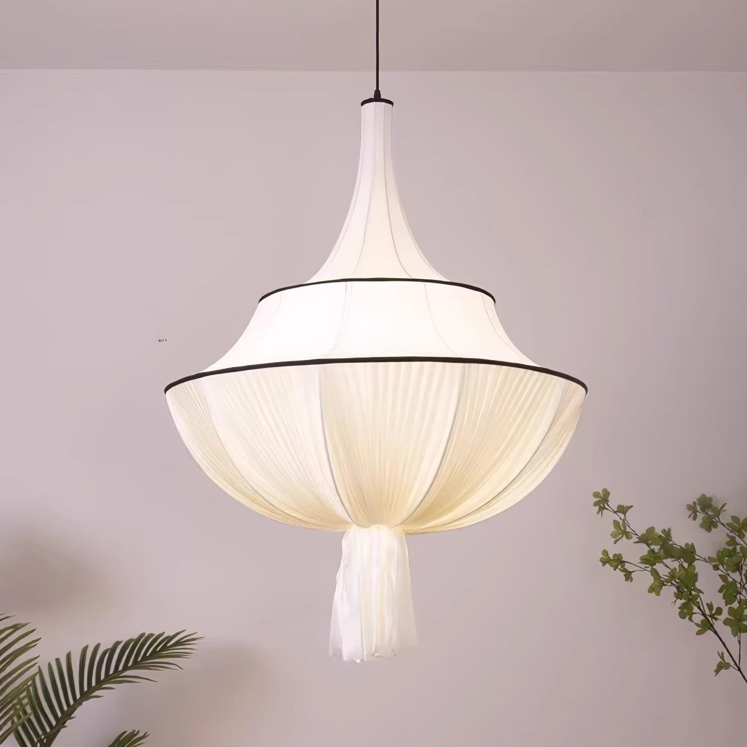 Stoffen kunst decoratieve hanglamp HL716