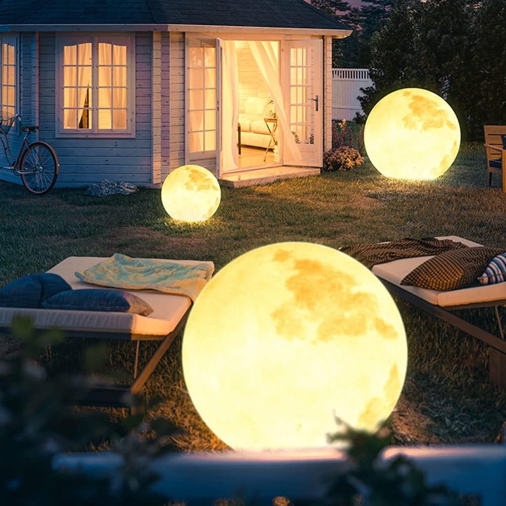 Waterdichte lichtgevende maankunstdecoratie moderne grondgazonlamp HL832