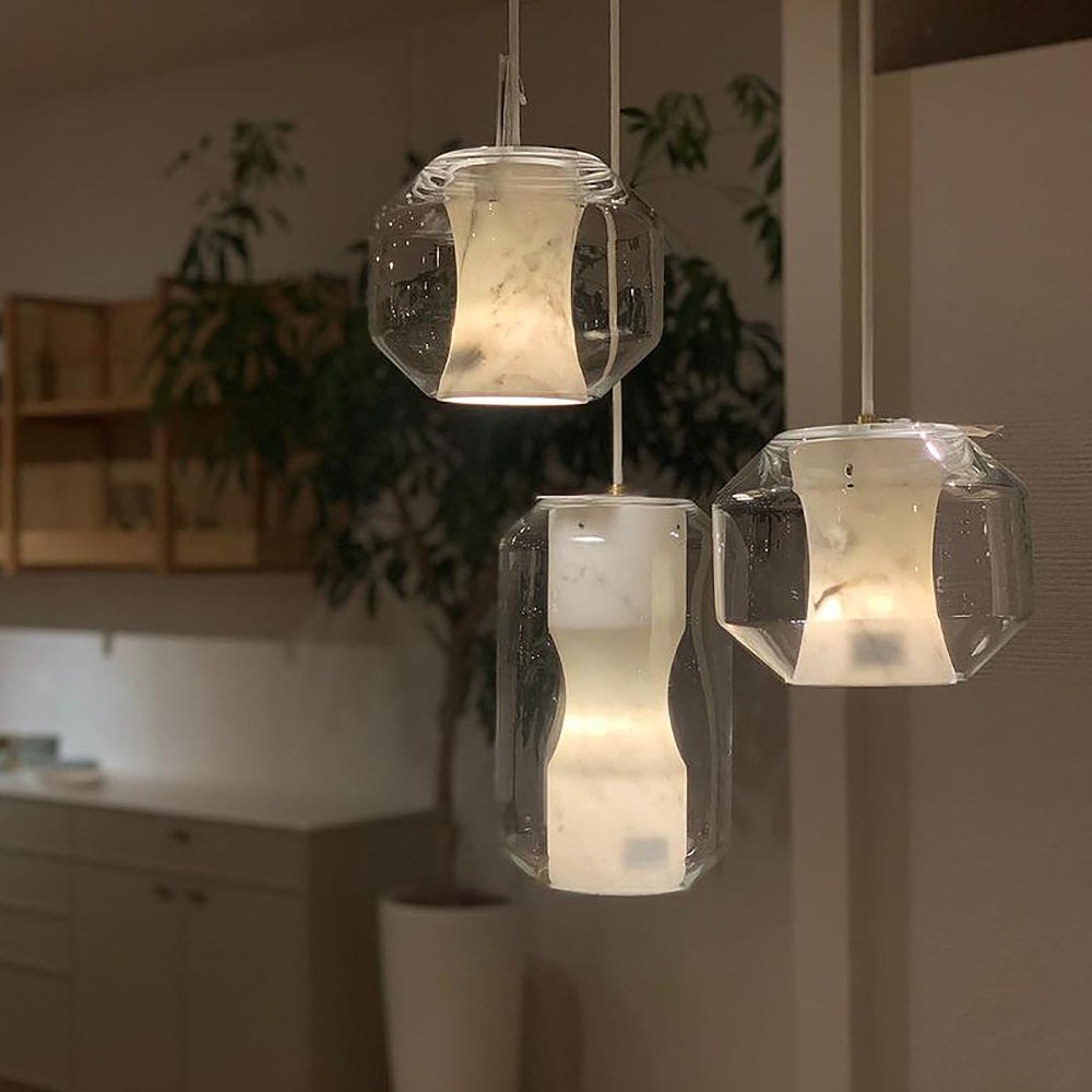Hanglamp van albastglas HL2997