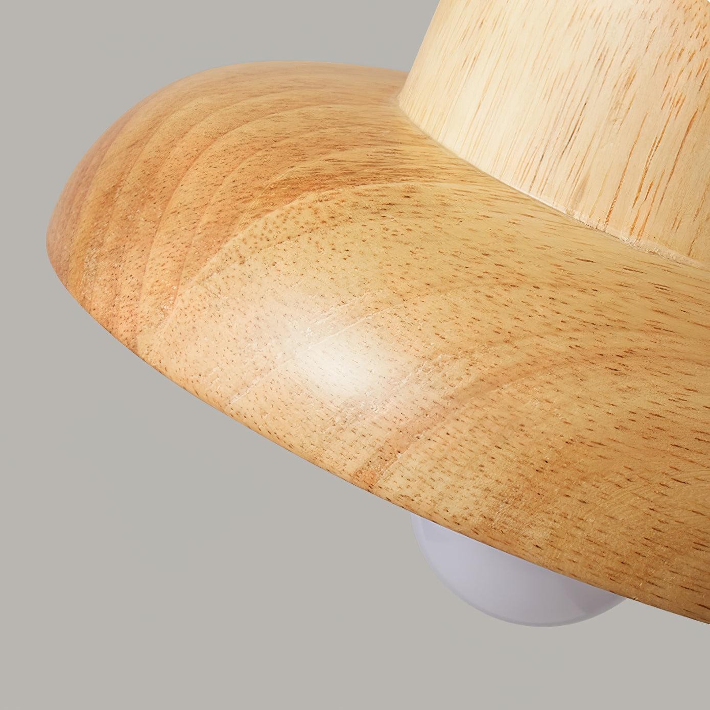 Houten Hoed Hanglamp HL919