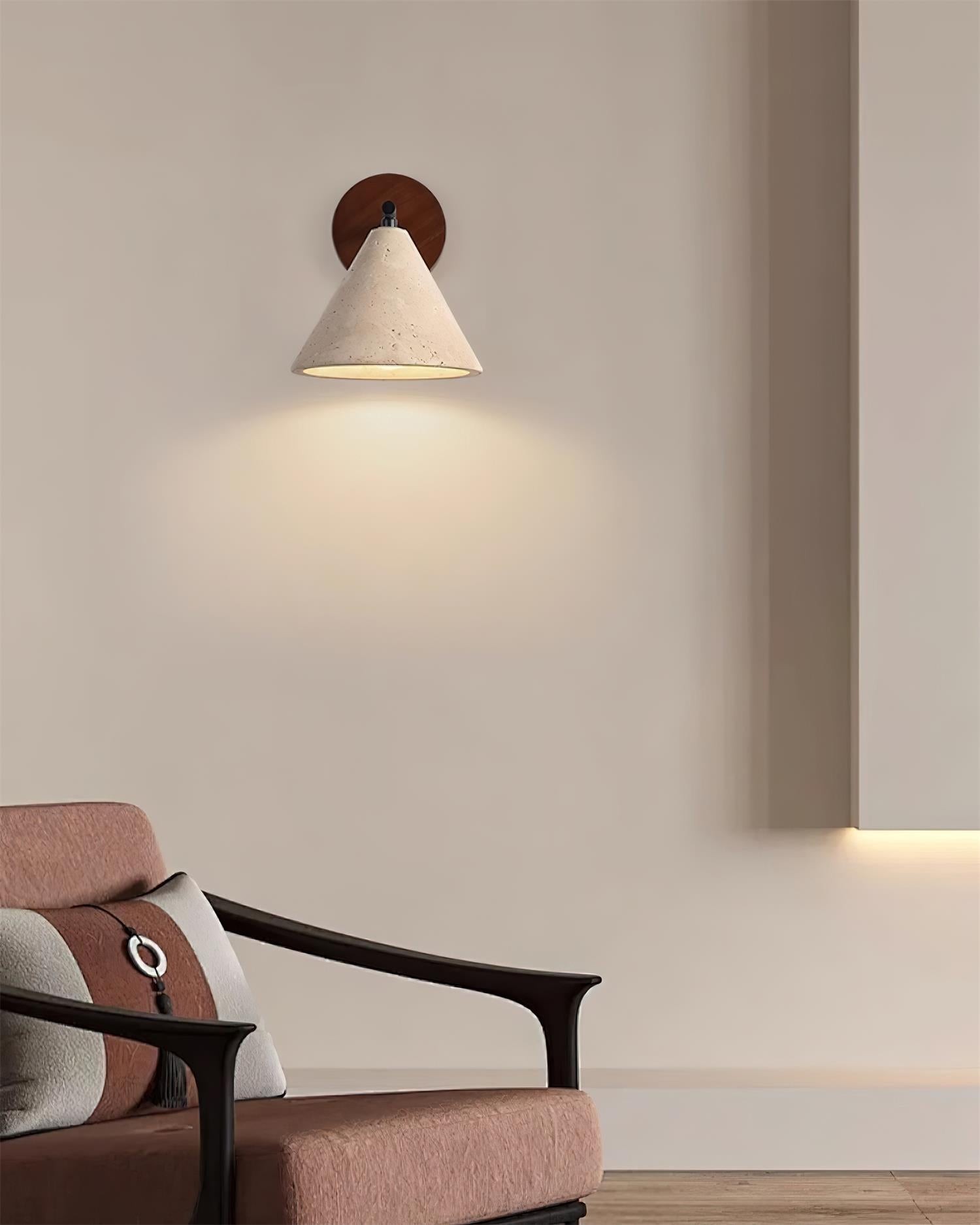 Vintage crèmekleurige wandlamp HL439