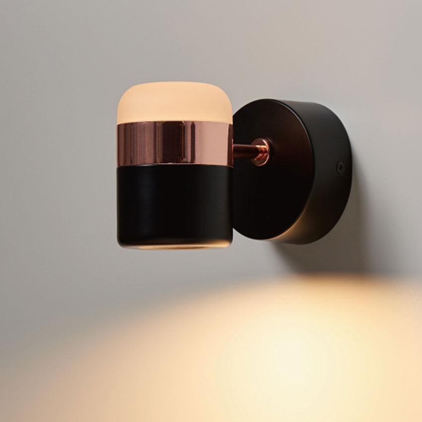 Verstelbare glazen wandlamp HL2931