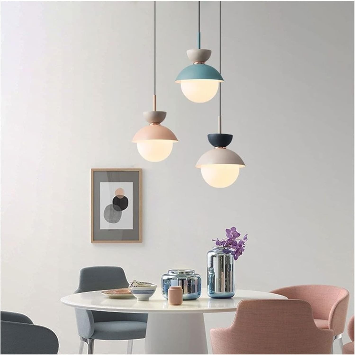 Noordse Aluminium Macaroon Bal Vorm Slaapkamer Hanglamp HL87
