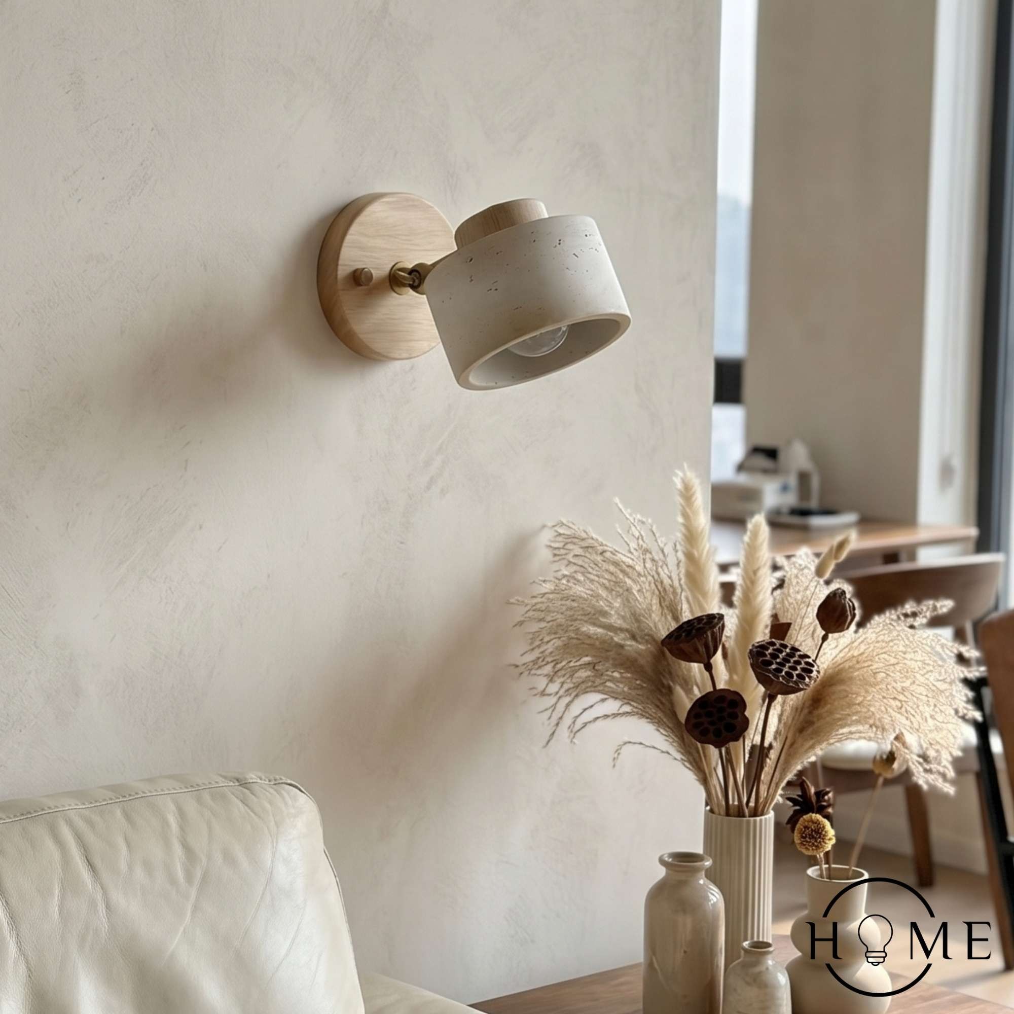 Studie Lezen Minimalistische Travertijn Stenen Wandlamp HL1269