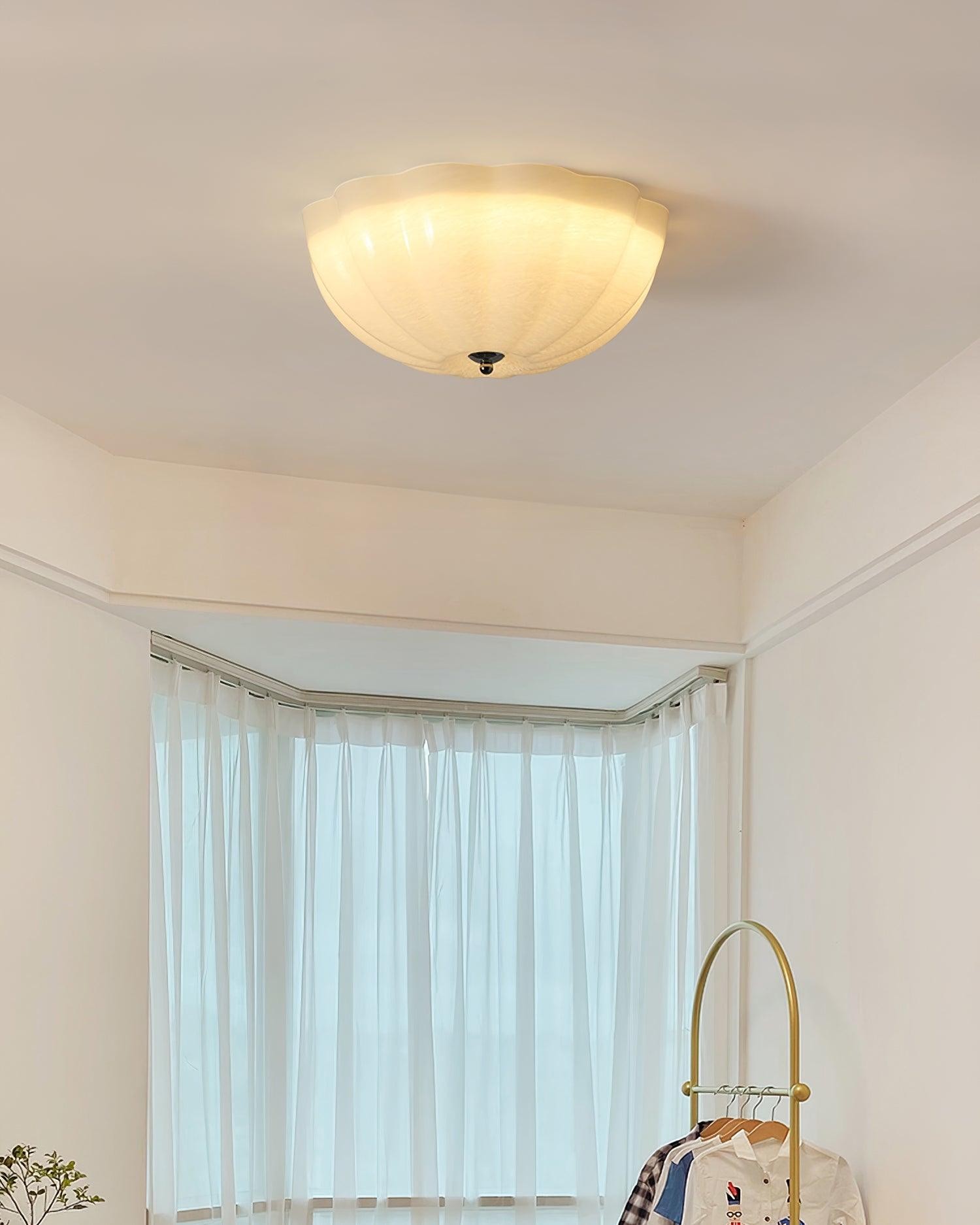 Geleivormige glazen plafondlamp HL556