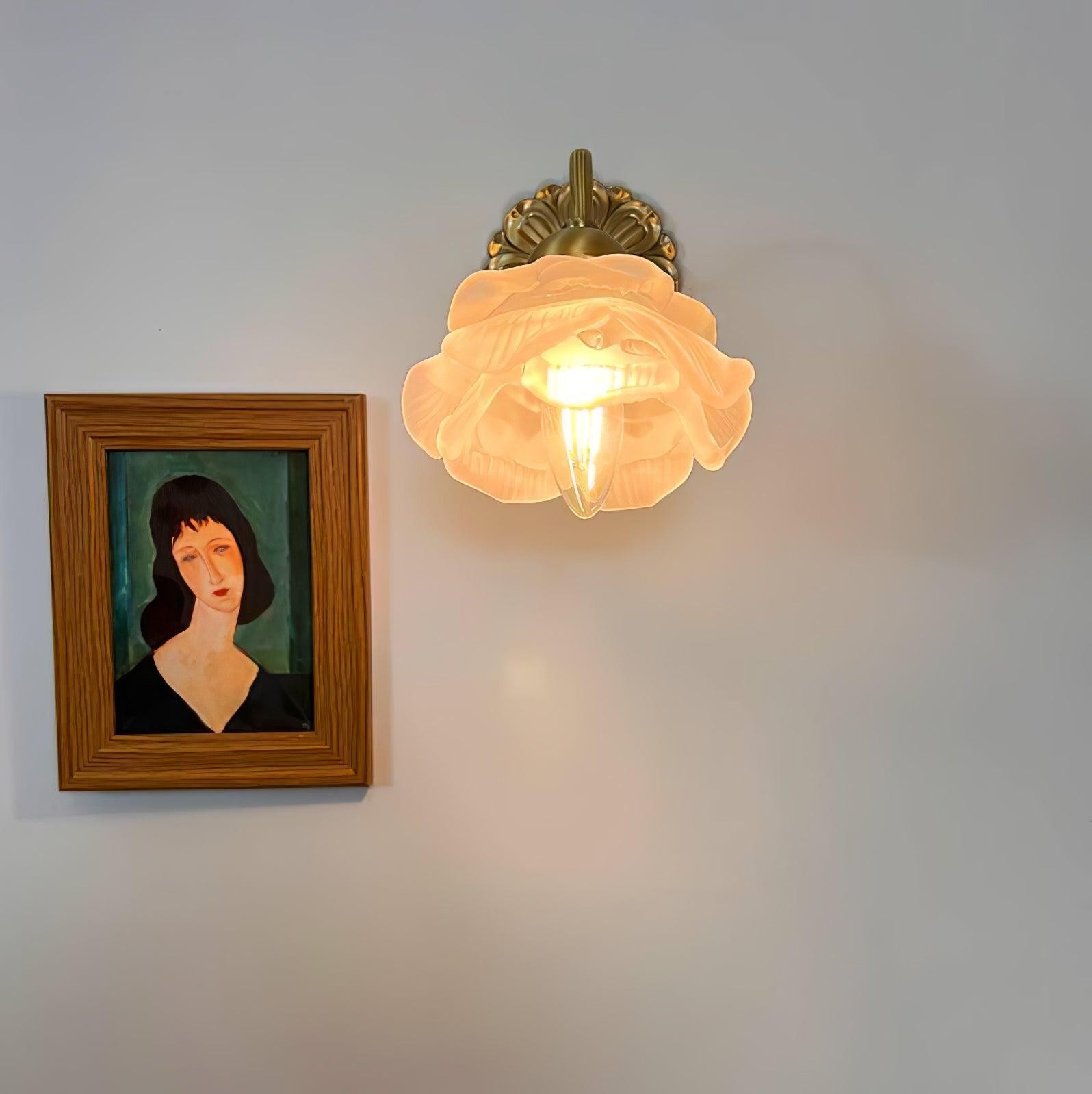 Messing Rozen Wandlamp HL394