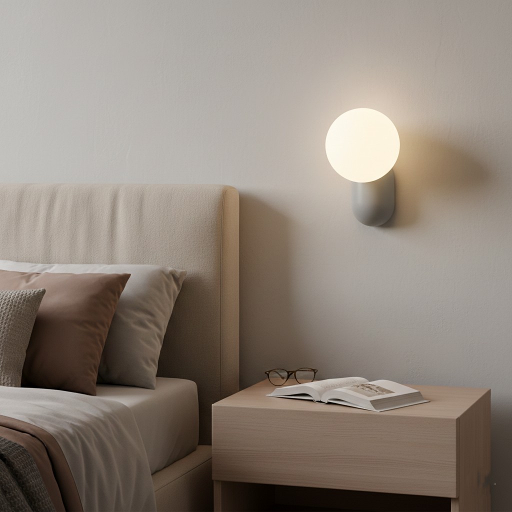 Luma Nordic glazen bolvormige wandlamp HL3337