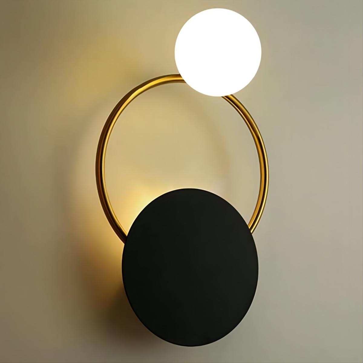 Drie cirkel wandlamp