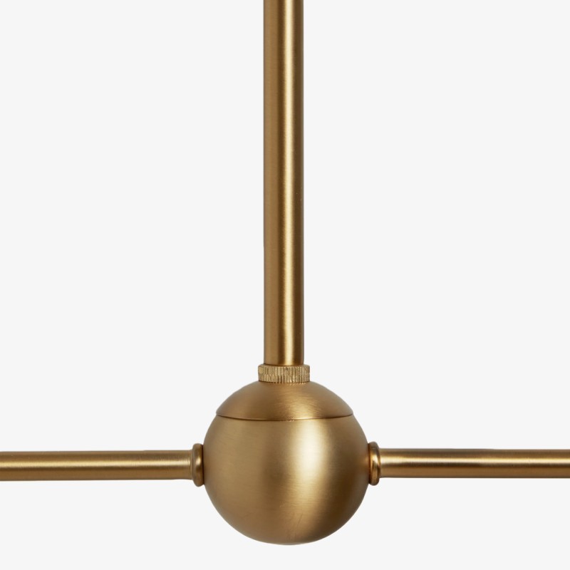 Ruffmeto kroonluchter met gegolfde kap en metalen frame voor eetkamer, hal en woonkamer HL1869