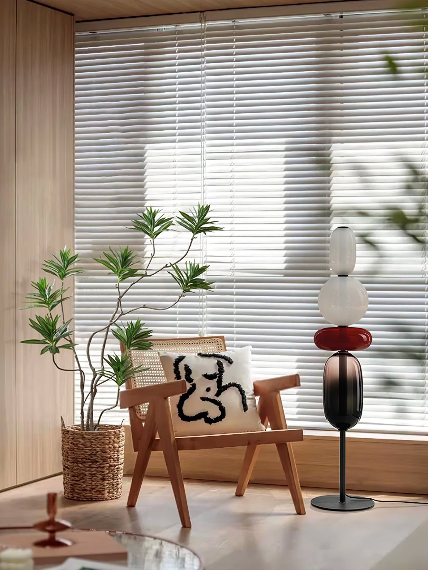 Nordic creatieve minimalistische luxe glazen vloerlamp voor woonkamer HL407