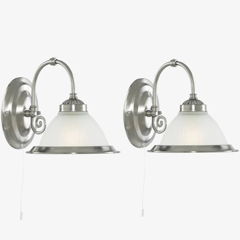 TF Vintora wandlamp met ribbels van glas - industriële klokvorm voor eetkamer en hal HL2202
