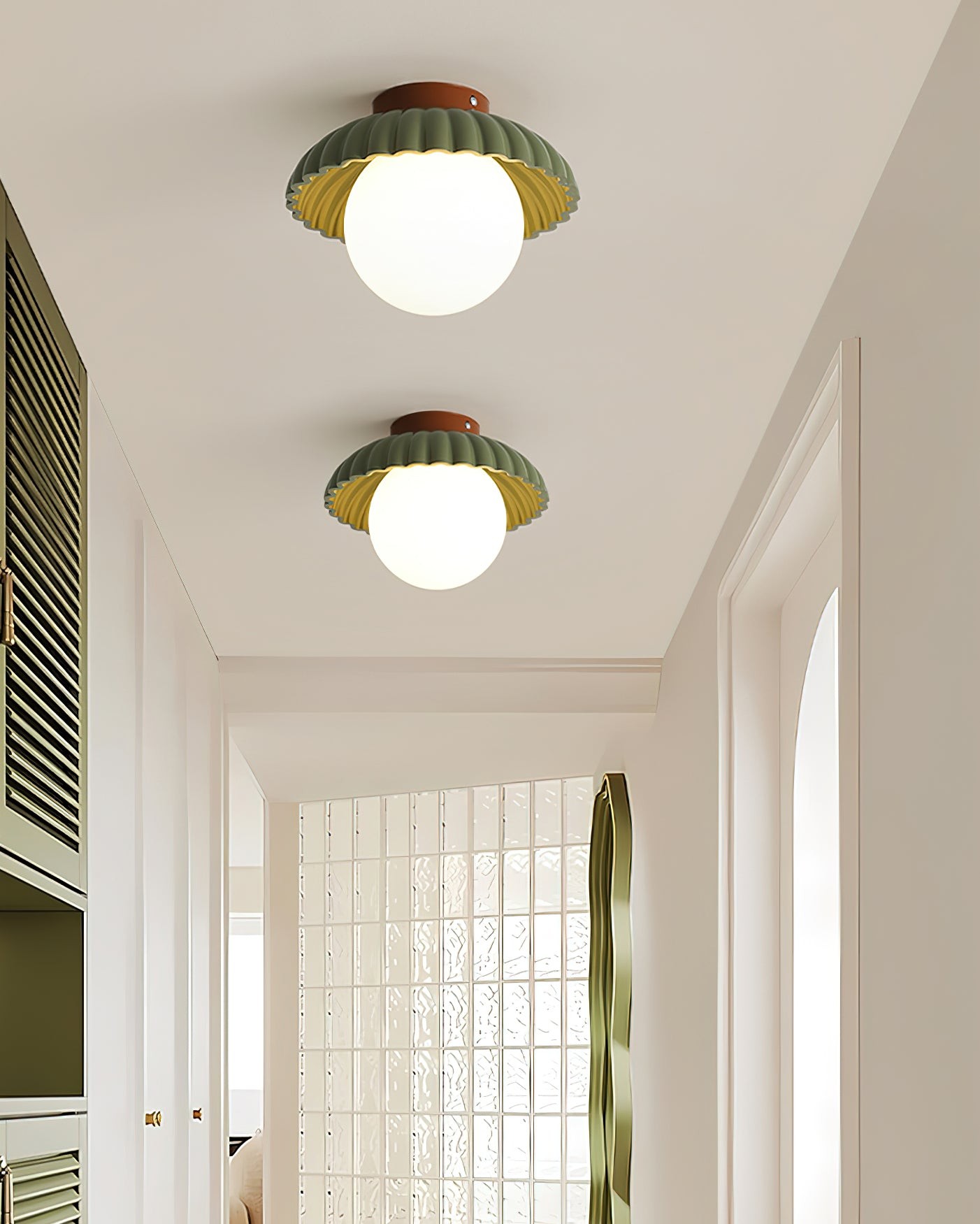 Alien Cream Stijl Plafondlamp HL348