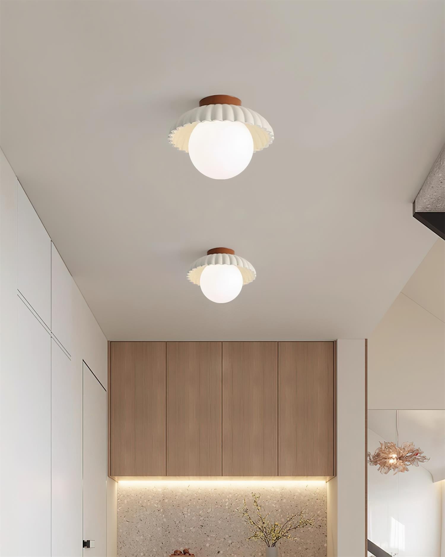 Alien Cream Stijl Plafondlamp HL348