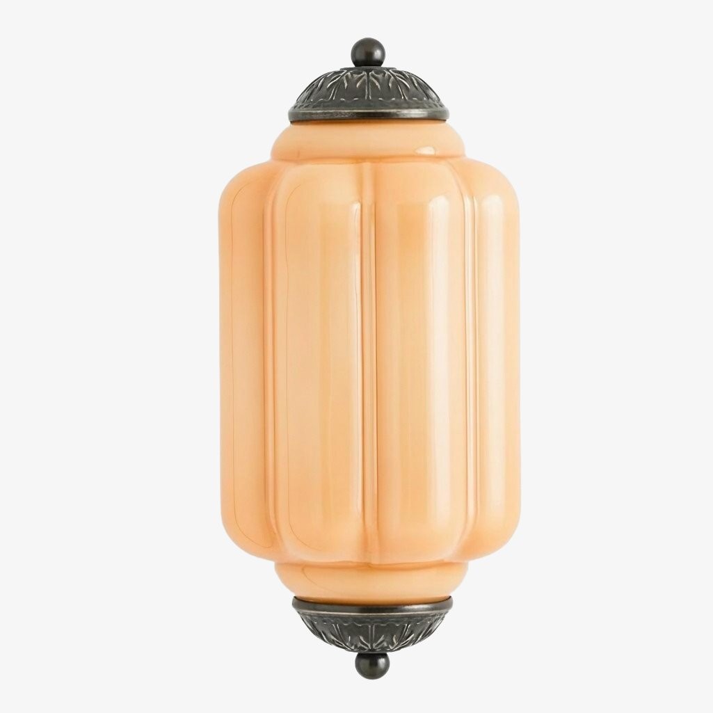 Eloise Messing Wandlamp – Elegante Melkglas Vintage Verlichting HL1652