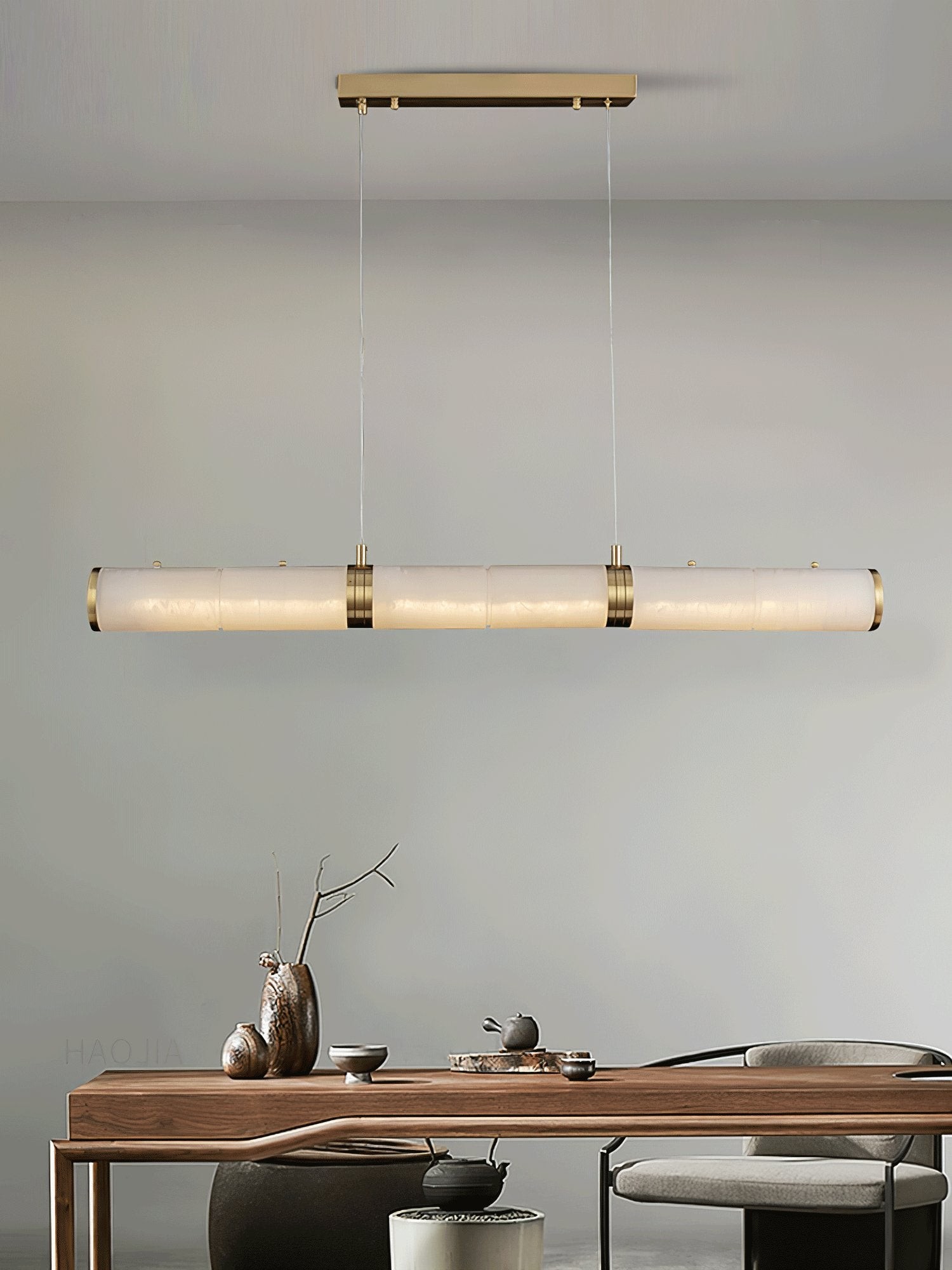 Luxe albasten balken hanglamp HL345