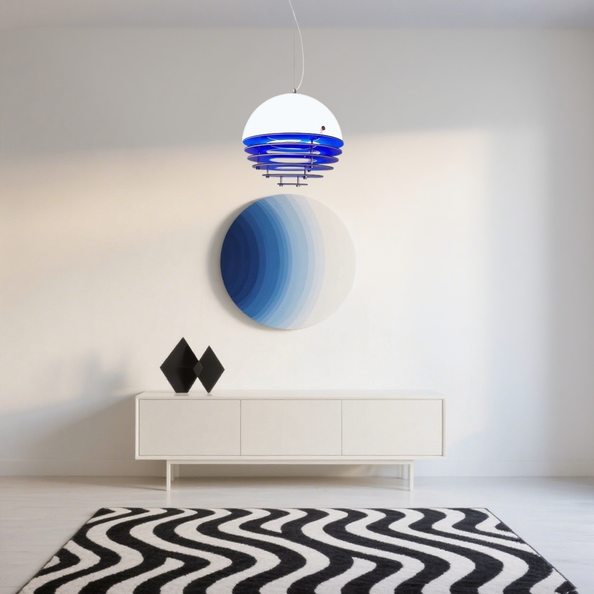Moderne Bauhaus Sunset Atmosphere Bolvormige Hanglamp HL1002