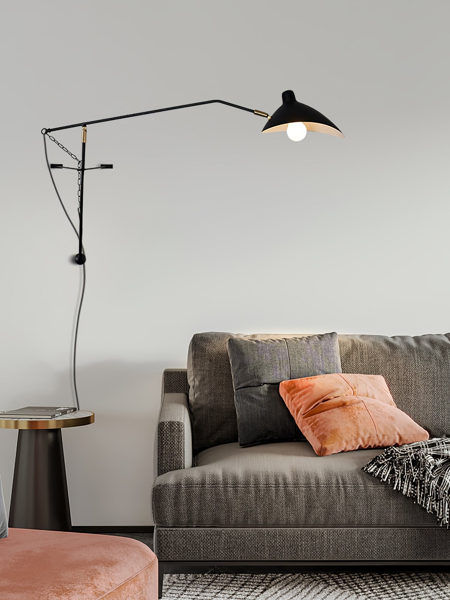 Moderne eendenbek-design Mantis Arm Wandlamp HL1112