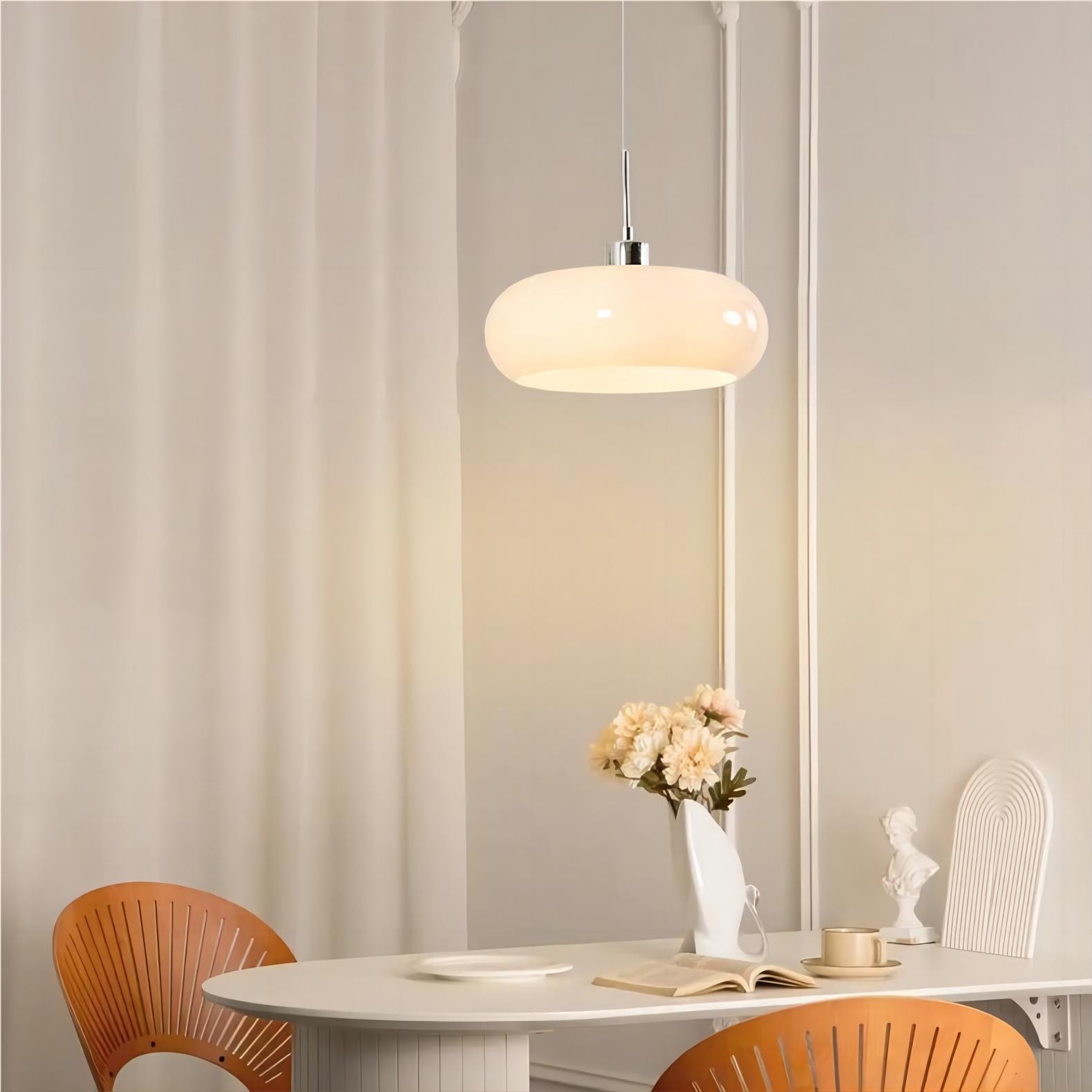 Nordic Retro Bauhaus Glazen Pot Hanglamp HL116