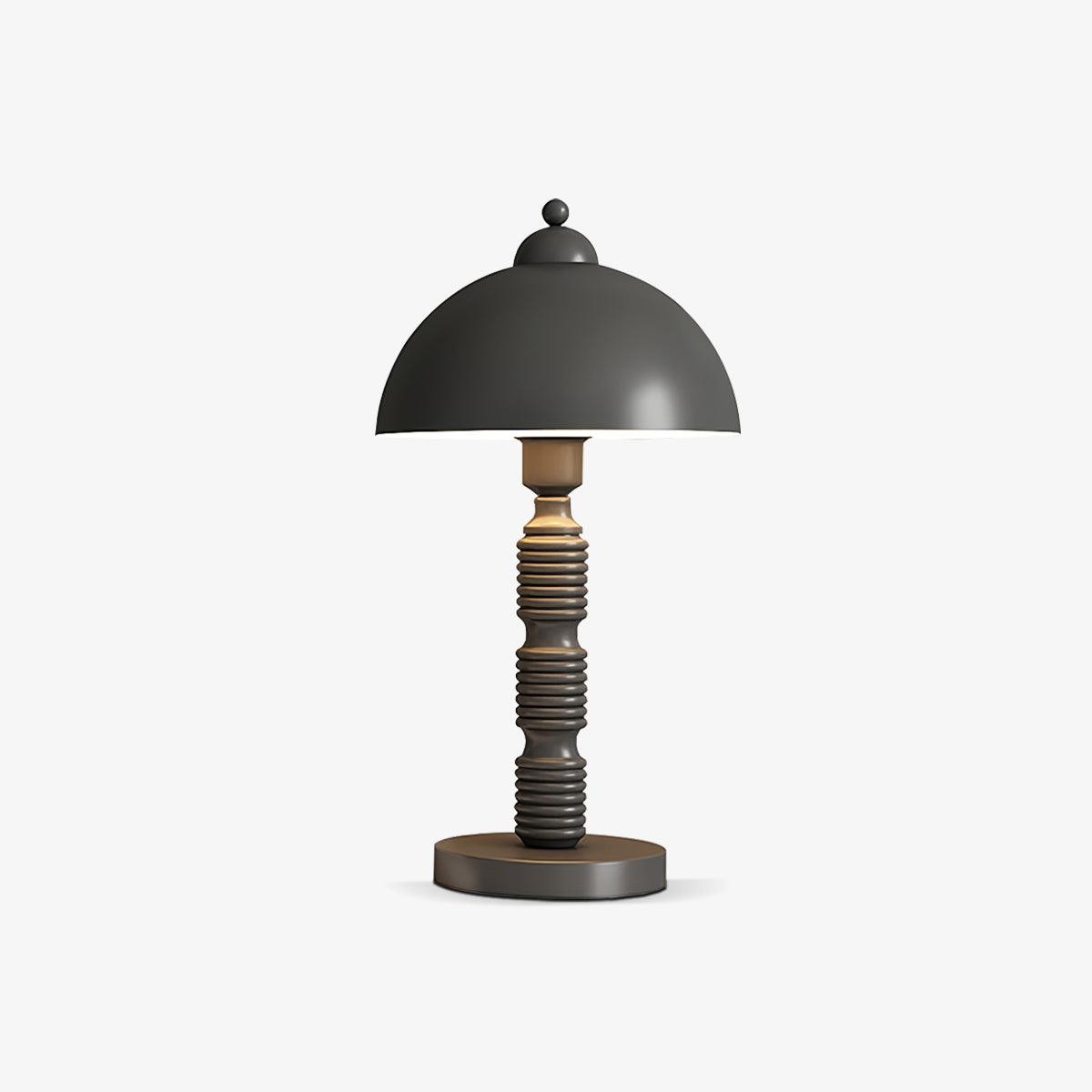 Nordic Iron Ronde Kap Geplooide Voet Tafellamp HL599