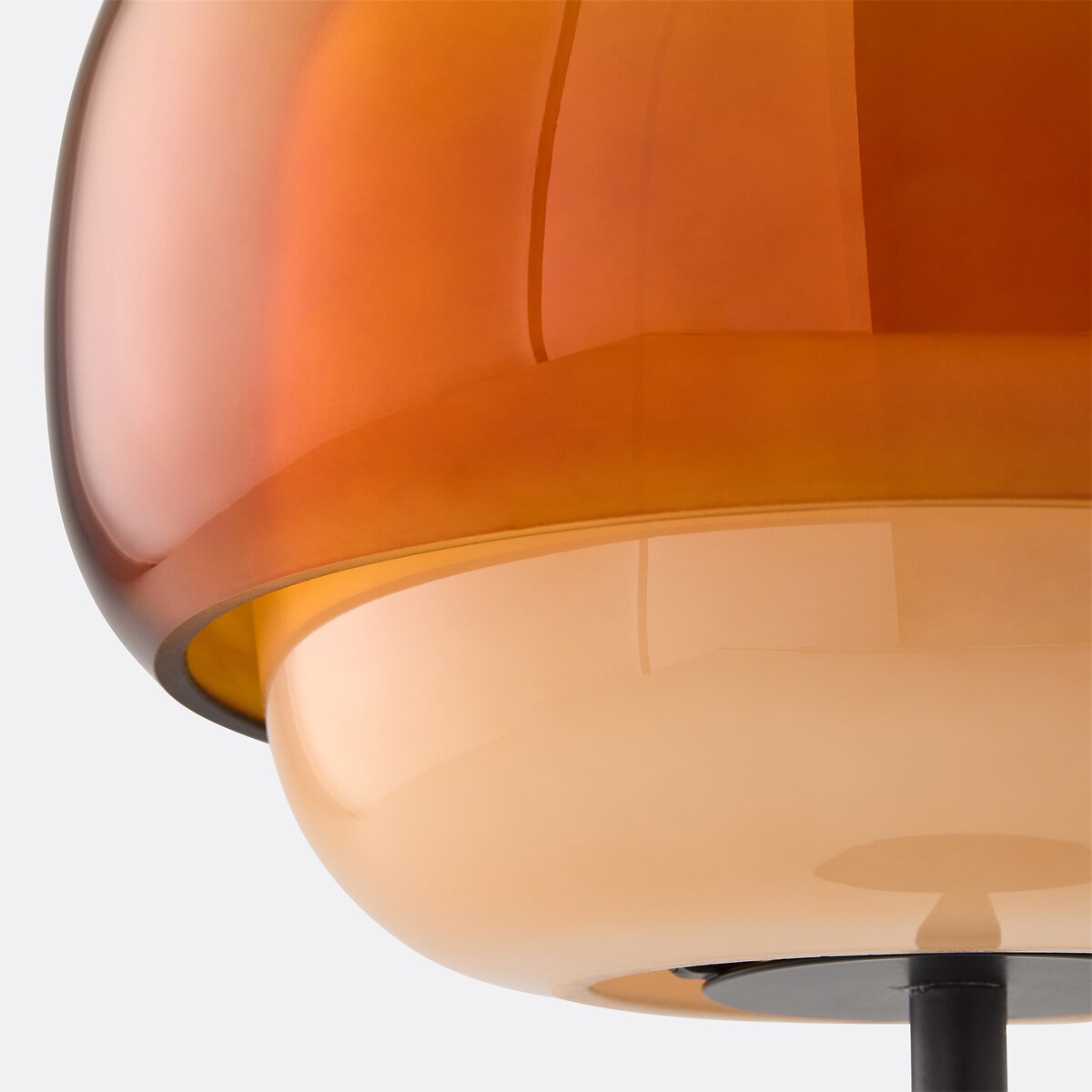 Clinco Dome Tafellamp van Gekleurd Glas - Retro Paddenstoelvormige Nachtlamp voor de Slaapkamer HL1095